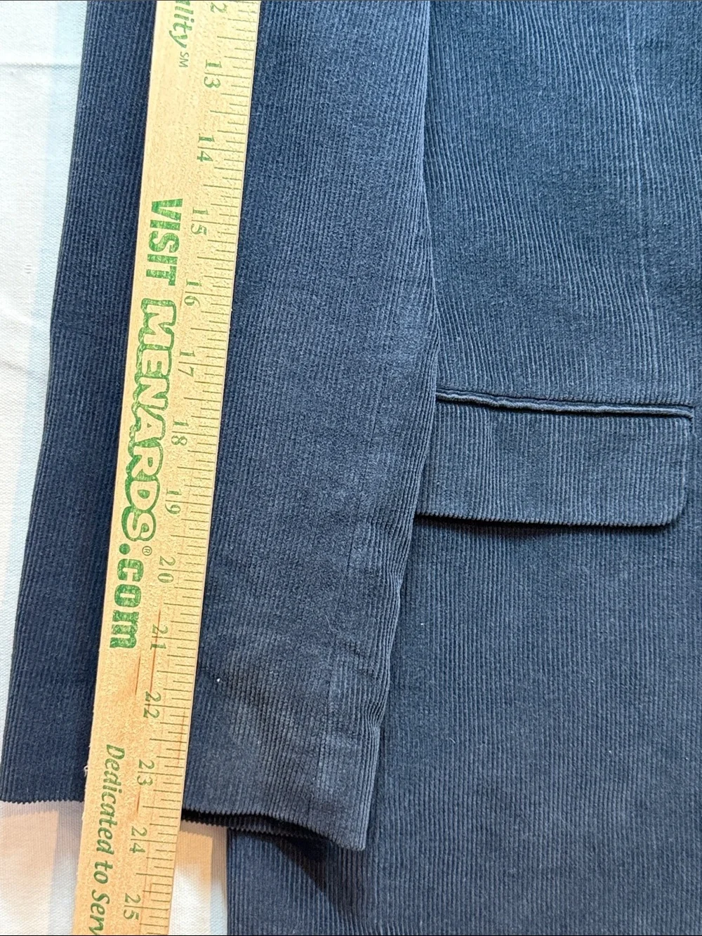 Vintage 90s Lauren Ralph Lauren Corduroy Blazer Navy Gold Buttons Vintage
